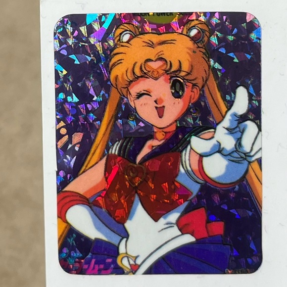 Set of Three (3) Sheets of Vintage 1990s Prismatic Sailor Moon Stickers - Picture 8 of 8
